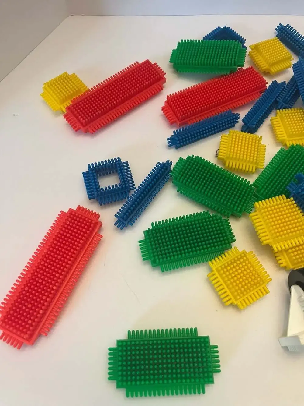 Vintage 1978 Playskool Bristle Blocks 57 Piece Set #817